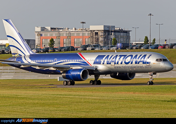 National Airlines were operating a series of flights on behalf of Primera Air due to late delivery of there own brand new aircraft from Airbus. Boeing 757-28A