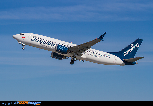 Special colors for Royalton Luxury Resorts Boeing 737-8 MAX