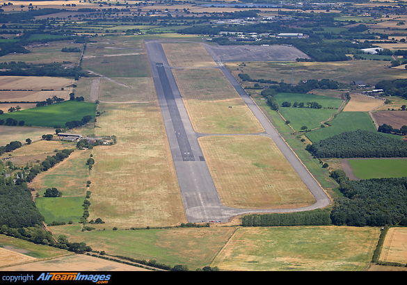 An aerial view of Elvington airfield. Elvington Airfield