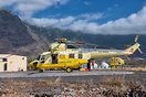 Base of the rescue helicopter in Frontera (Isla del Hierro - Canarias)