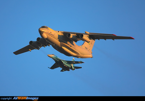 The rehearsal of the military parade in Kiev dedicated to the Independence Day of Ukraine Ilyushin Il-76MD