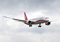 Shanghai Airlines first Boeing 787-9 head on on final approach