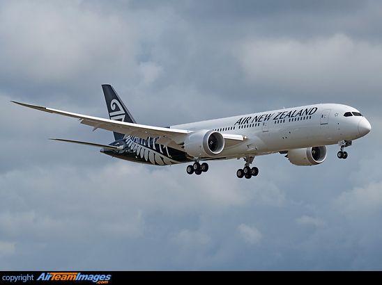 On a final approach Boeing 787-9 Dreamliner