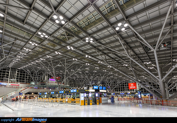 Stuttgart Airport Terminal 1 at night Stuttgart Airport