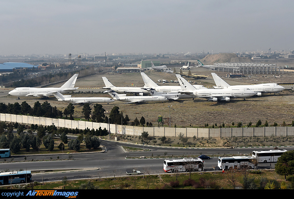 Some of the old Iran Air Fleet stored at Mehrabad with an unknown future. Iran Air Aircraft Storage
