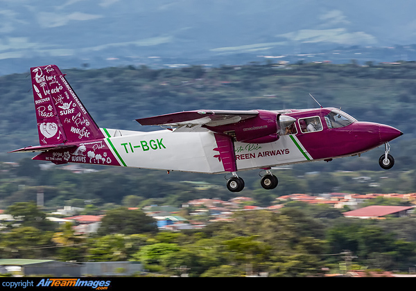 Costa Rica Green Airways is the newborn of Carmon Air Charter with a few scheduled flights to some Costa Rican destinations Britten-Norman BN-2A Islander