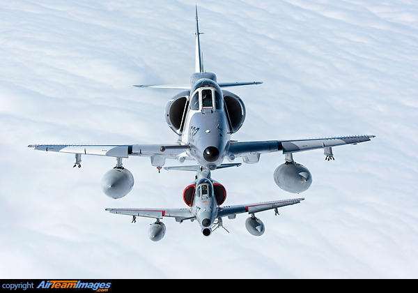Douglas A-4N Skyhawk II C-FGZO and C-FGZD of Top Aces (formerly Discovery Air Defence Services Canada) Douglas A-4N Skyhawk II