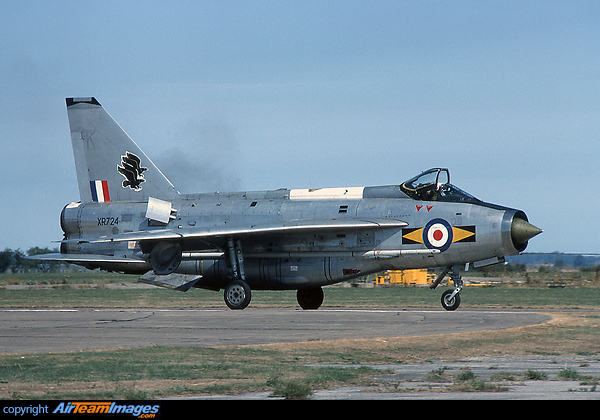 coded K of 11 Squadron English Electric Lightning F6