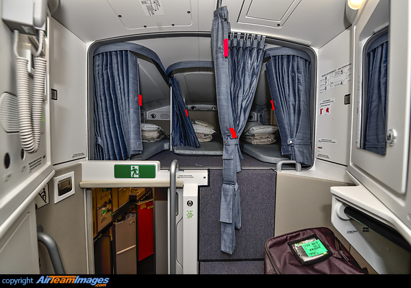 crew rest area over the aft galley. Airbus A350-1041