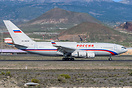 Russian delegation with President Vladimir Putin on his return from th...