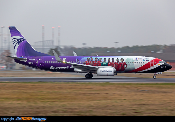 Egypt's national football team 2018 livery Boeing 737-866
