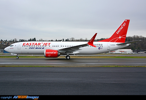 Eastar Jet's second of the two ordered Boeing 737-8 Max Boeing 737-8 MAX
