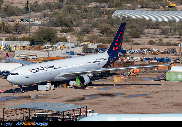 The first A330 of Brussels Airlines has been retired and flown to Pinal Airpark for dismantling and scrapping Airbus A330-301