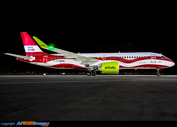 Special Latvia 100 Years c/s Airbus A220-300
