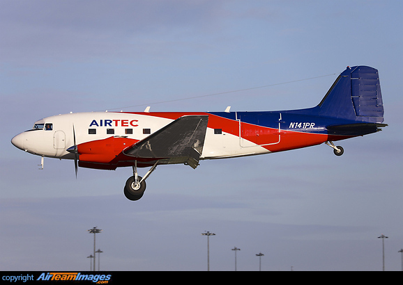 Passing through Dublin on a fuel stop. Basler BT-67
