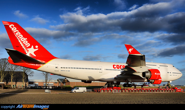 Former KLM Jumbo becomes a gatekeeper at the Corendon Hotel. Boeing 747-406