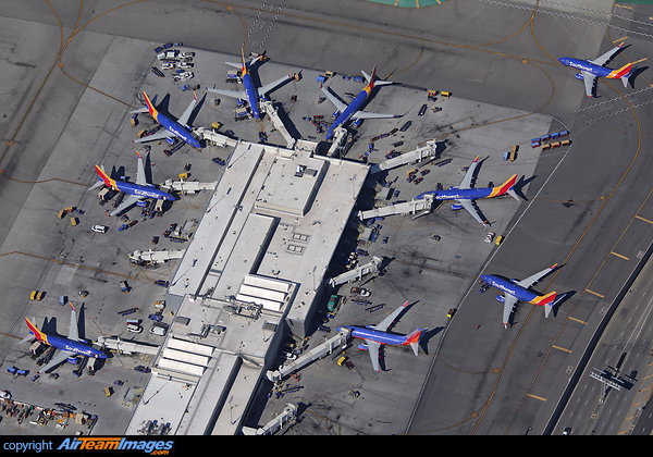 The Southwest Airlines terminal at LAX. Los Angeles Airport