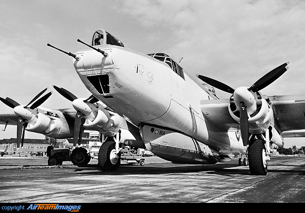 First flown in 1953 this Avro Shackleton MR2 WL796 was on loan to A V Roe & Co for demonstration at the 1953 SBAC Farnborough Air show, during its display the aircraft performed a flypast with three engines feathered carrying a Mk 3 lifeboat fitted beneath its fuselage. Avro 696 Shackleton MR2