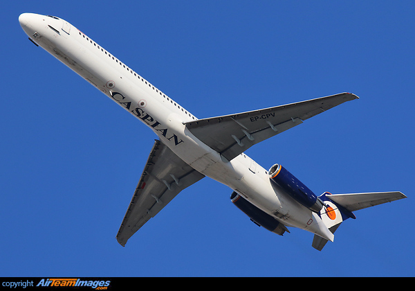New paint on tail and new title beneath the body. McDonnell Douglas MD-83