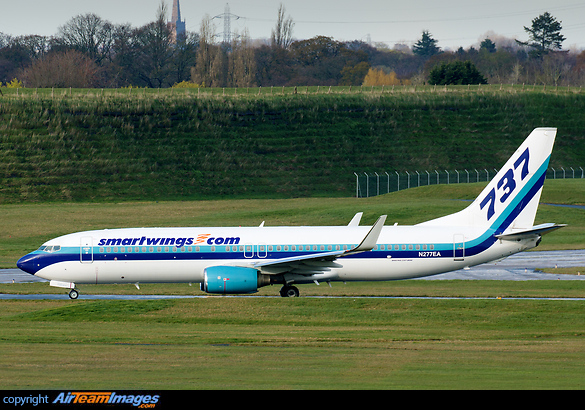 Leased from Swift Air but remains in basic Eastern Airlines livery. Operating for CSA-Czech Airlines Boeing 737-8CX