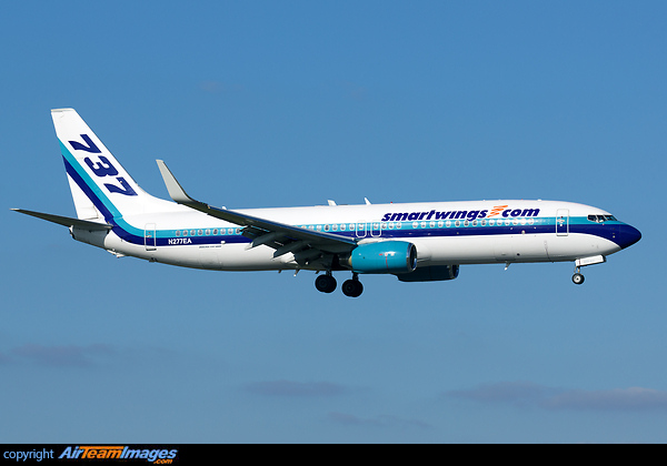 Leased from Swift Air but remains in basic Eastern Airlines livery. Operating for CSA-Czech Airlines Boeing 737-8CX
