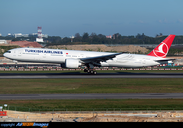 This flight is historic. It is the final scheduled commercial passenger flight out of Ataturk Airport before operations is transferred to the new Istanbul International Airport, pictured landing at Singapore Changi Boeing 777-3F2/ER