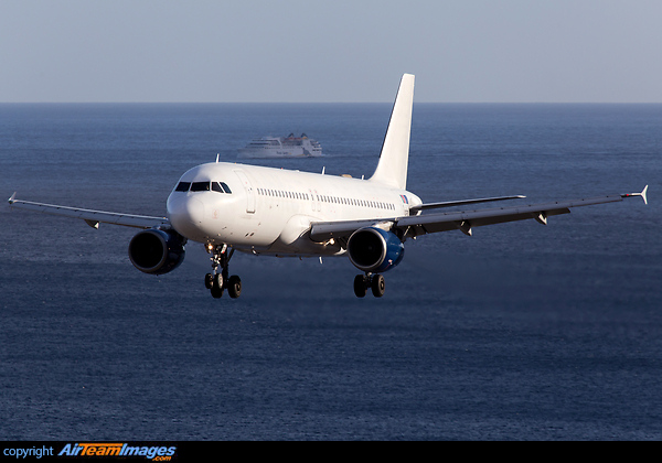 Arrival of Sporting Clube de Portugal football team to play against Nacional da Madeira. Sporting won 0-1. On the Background Lobo Marinho, the maritime connection from Madeira to Porto Santo. Airbus A320-214
