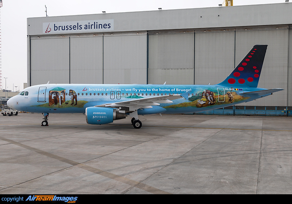 Brussels Airlines reveals Bruegel, a 6th Belgian Icon in honor of the famous Renaissance painter Airbus A320-214