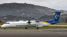Rare Visit be Air Iceland Connect in Bergen, because the 737Max is gro...
