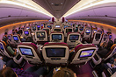 economy class with mood light