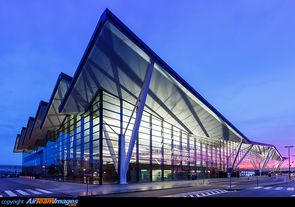 Gdansk Airport Terminal at twilight Gdansk Airport