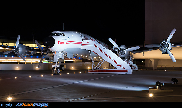 Built in 1958 this refurbished Lockheed L-1649A Starliner is the centre piece of the new TWA Hotel at New York JFK Airport. Lockheed L-1649A Starliner