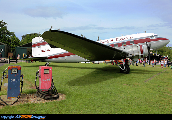 Based in California USA, this DC-3 was visiting the UK for the D-Day 75th anniversary commemoration. Douglas C-47A (DC-3)