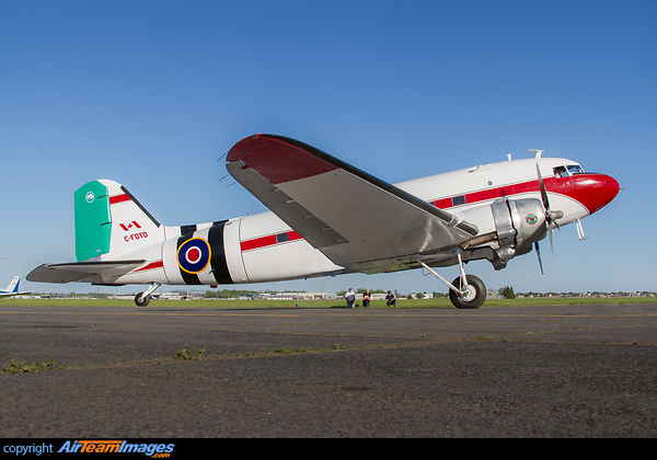 Engine start! Getting ready for the first flight in 30 years. CF-DTD flew 75 years ago on D-Day paratrooping operations. After the war it was operated by different civil operators. 30 years ago, it was abandoned on the airfield at YHU airport. Restored to airworthy conditions, it will fly again! Douglas DC-3C