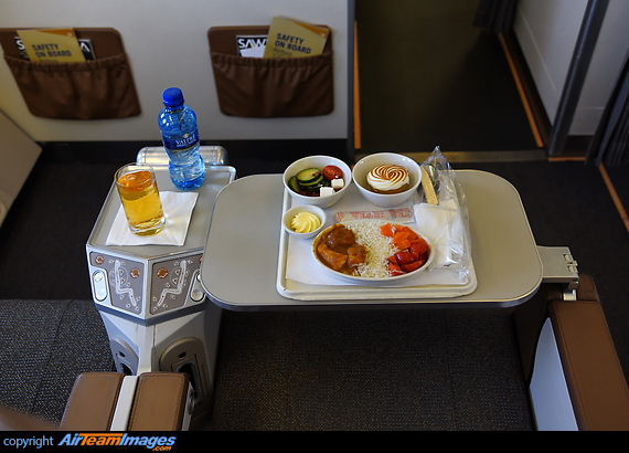 Business Class Meal enroute VFA to JNB Airbus A330-243