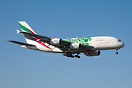EK448 On final for 23L from Dubai.