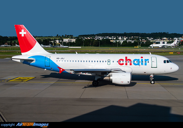 former Germania Switzerland, now called CHair Airlines Airbus A319-112