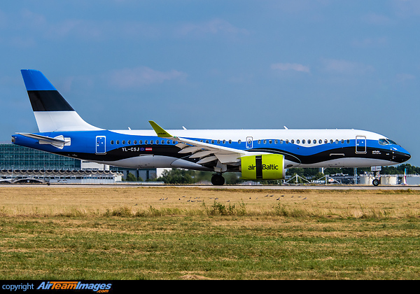 new special colours promoting Estonia as part of the baltic states Airbus A220-300