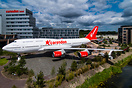 former KLM Boeing 747-400 on display in front of Corendon Village Hote...