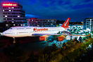 on display in front of Corendon Village Hotel. Former KLM aircraft