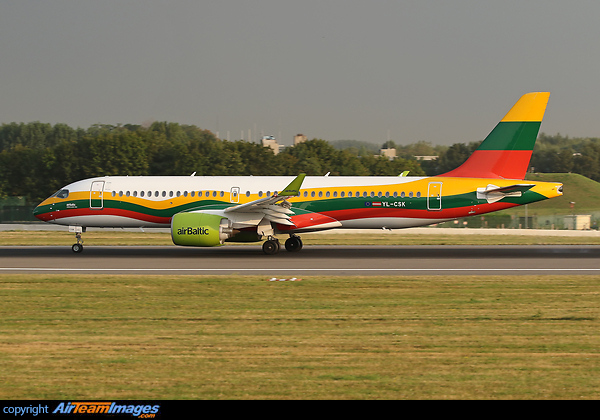 Lithuanian Flag livery Airbus A220-300