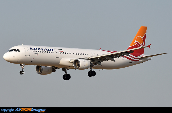 First Kish Air Airbus A321 With Full Color Scheme Airbus A321-211