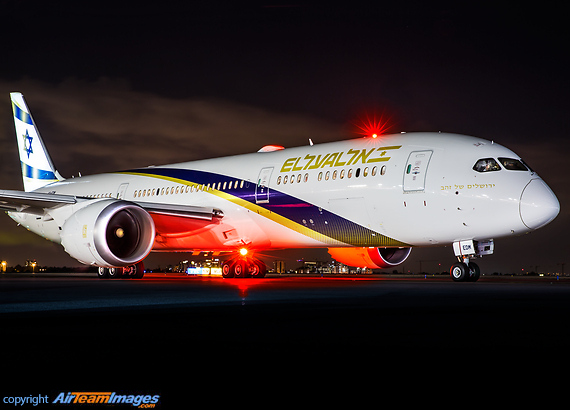 "Jerusalem of Gold" c/s Boeing 787-9 Dreamliner