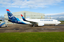 Ex-Norwegian 737-800 has been painted into the livery of new Korean ai...