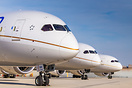 United Airline's 787 fleet. From the -10 to the -8 all lined up in fro...