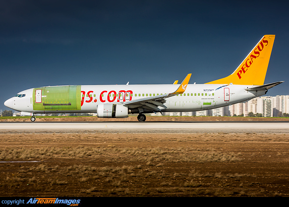Former Pegasus TC-AAO, for DHL via lease from Spectre Air Capital once delivered. Boeing 737-86N(BDSF)