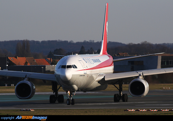 Former A7-AFV of Qatar Airways Cargo. Airbus A330-243F