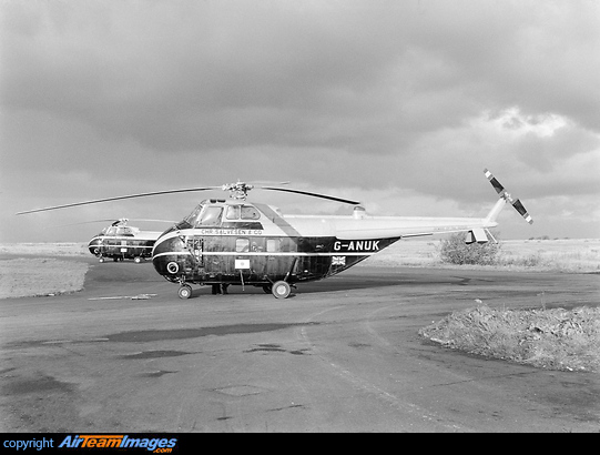 Sister ship G-AOHE in the background. Westland S.55 Whirlwind Srs3