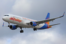 First Airbus A321 in the full Jet2 livery.