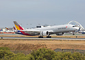 On touchdown in a bright sunny day